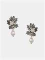 Серьги из серебра с жемчугом 22-1348