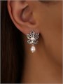 Серьги из серебра с жемчугом 22-1348